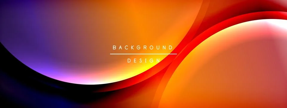 Gradient and shadow wave line geometric background. Vector Illustration For 스톡 일러스트