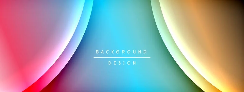 Gradient and shadow wave line geometric background. Vector Illustration For Stock Illustration