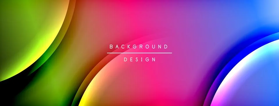 Gradient and shadow wave line geometric background. Vector Illustration For イラスト素材