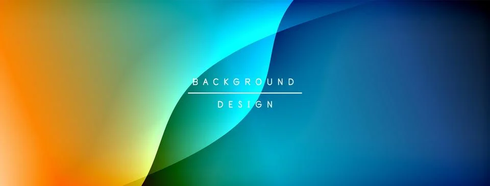 Gradient and shadow wave line geometric background. Vector Illustration For Illustrazione stock