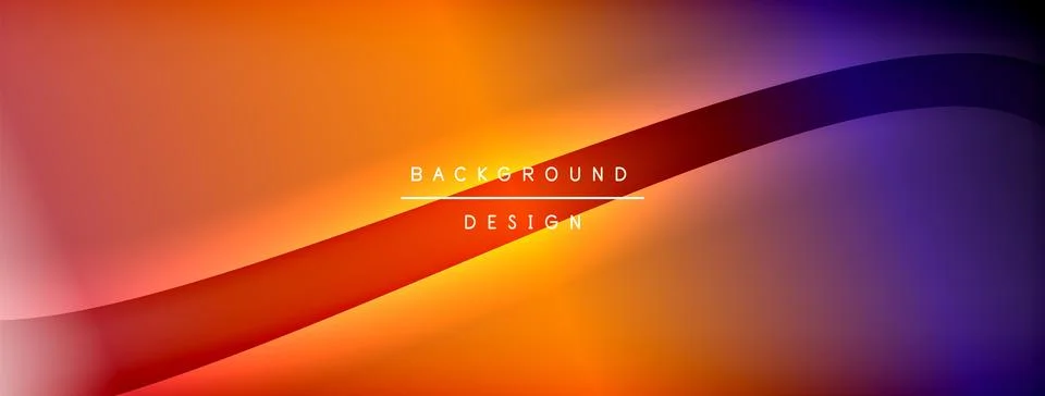 Gradient and shadow wave line geometric background. Vector Illustration For Stock Illustration