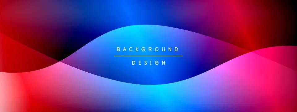 Gradient and shadow wave line geometric background. Vector Illustration For イラスト素材