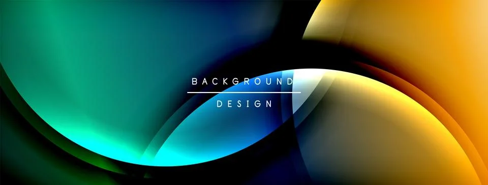 Gradient and shadow wave line geometric background. Vector Illustration For Stock Illustration