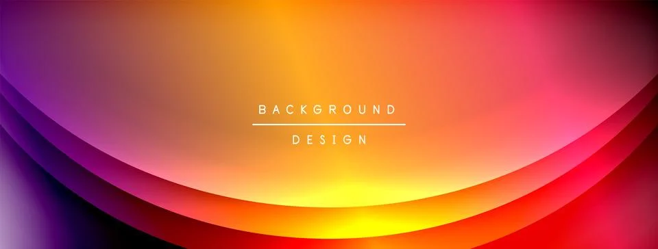 Gradient and shadow wave line geometric background. Vector Illustration For Illustrazione stock