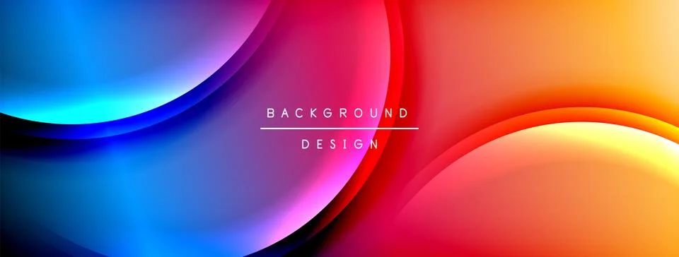 Gradient and shadow wave line geometric background. Vector Illustration For イラスト素材