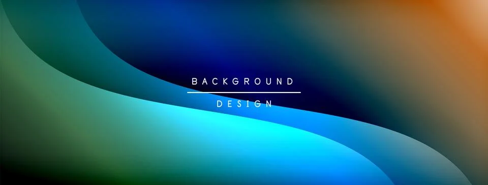 Gradient and shadow wave line geometric background. Vector Illustration For Illustrazione stock