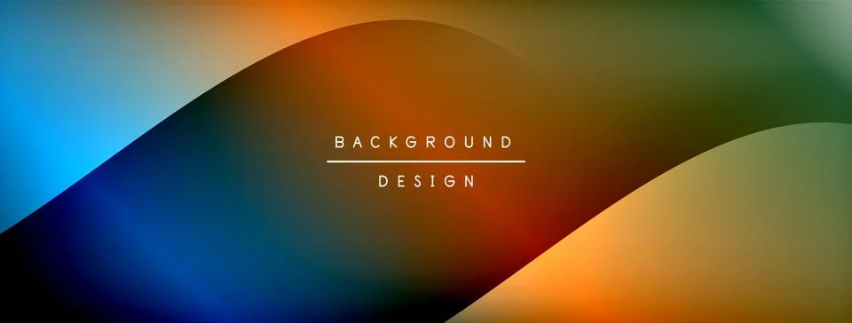 Gradient and shadow wave line geometric background. Vector Illustration For Stock Illustration