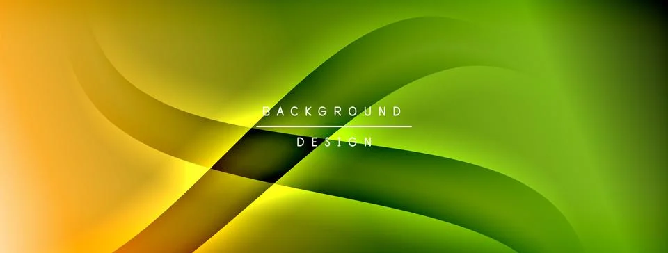 Gradient and shadow wave line geometric background. Vector Illustration For イラスト素材