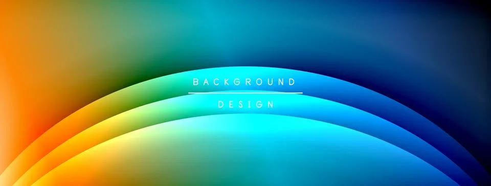 Gradient and shadow wave line geometric background. Vector Illustration For Stock Illustration