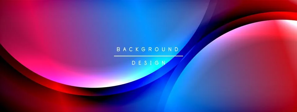 Gradient and shadow wave line geometric background. Vector Illustration For Illustrazione stock