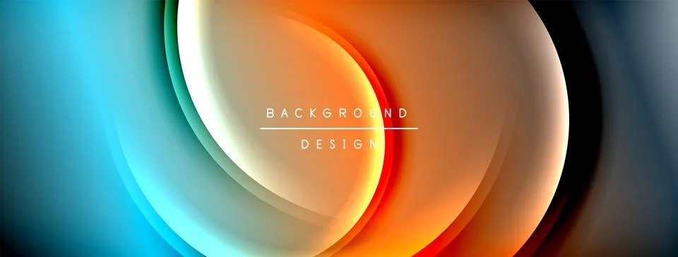 Gradient and shadow wave line geometric background. Vector Illustration For Illustrazione stock