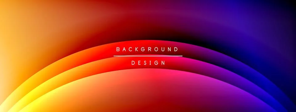 Gradient and shadow wave line geometric background. Vector Illustration For Illustrazione stock