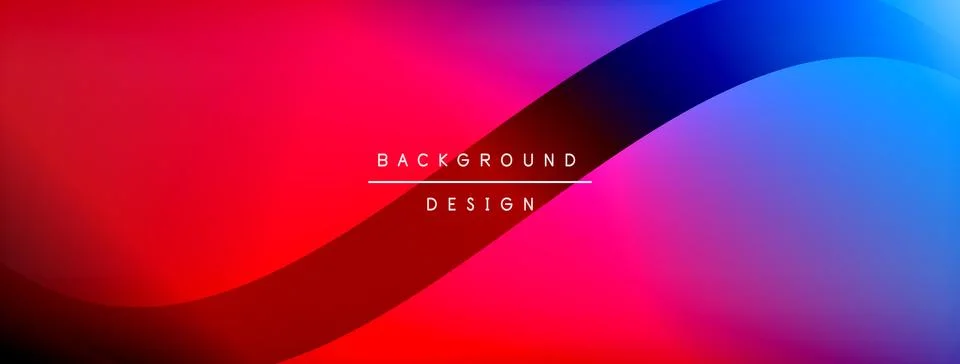 Gradient and shadow wave line geometric background. Vector Illustration For Stock Illustration