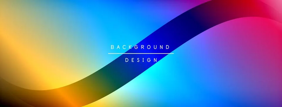 Gradient and shadow wave line geometric background. Vector Illustration For Stock Illustration