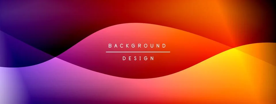 Gradient and shadow wave line geometric background. Vector Illustration For Illustrazione stock