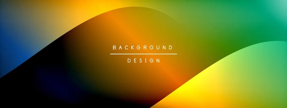 Gradient and shadow wave line geometric background. Vector Illustration For Stock Illustration