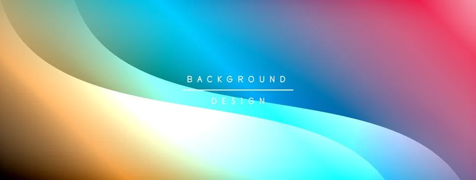 Gradient and shadow wave line geometric background. Vector Illustration For Illustrazione stock