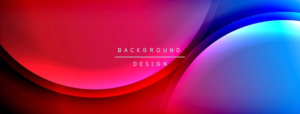 Gradient and shadow wave line geometric background. Vector Illustration For Illustrazione stock