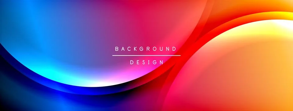 Gradient and shadow wave line geometric background. Vector Illustration For Stock Illustration