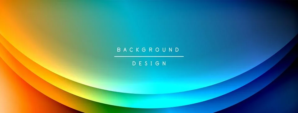 Gradient and shadow wave line geometric background. Vector Illustration For Illustrazione stock