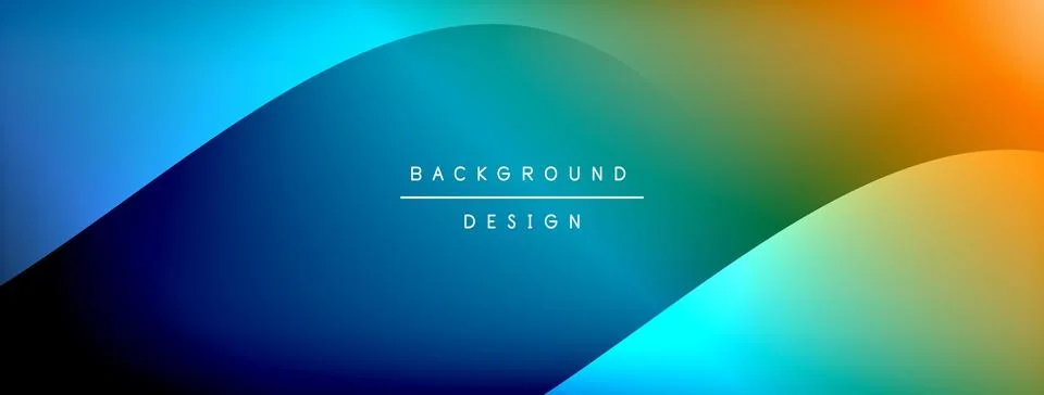 Gradient and shadow wave line geometric background. Vector Illustration For Stock Illustration