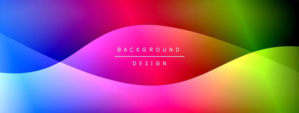 Gradient and shadow wave line geometric background. Vector Illustration For イラスト素材