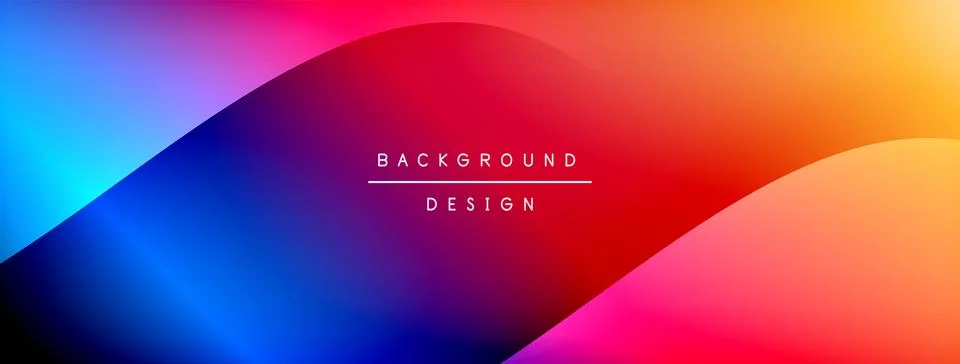 Gradient and shadow wave line geometric background. Vector Illustration For イラスト素材