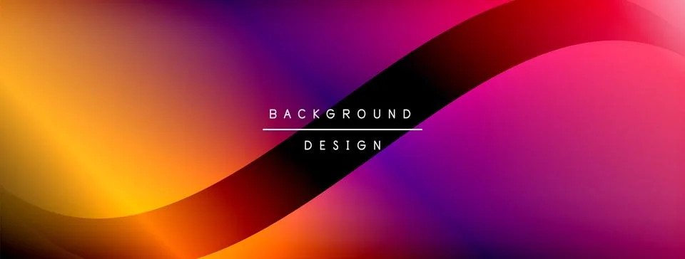 Gradient and shadow wave line geometric background. Vector Illustration For Stock Illustration