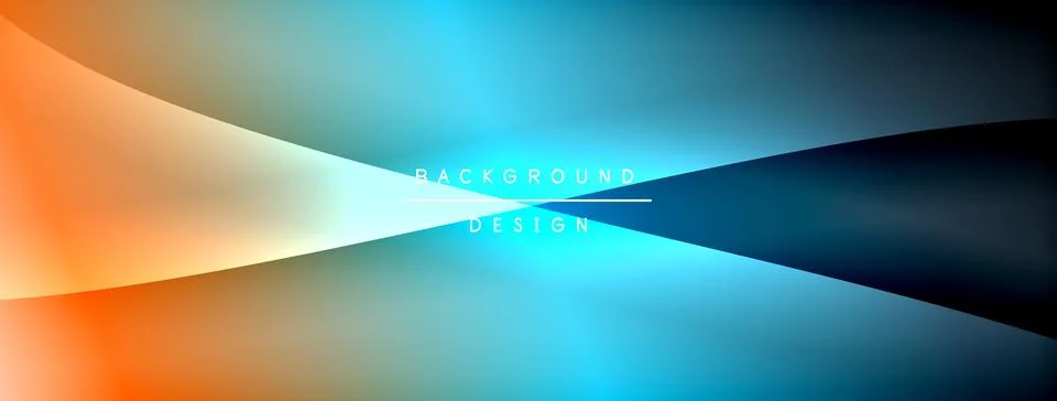 Gradient and shadow wave line geometric background. Vector Illustration For Stock Illustration