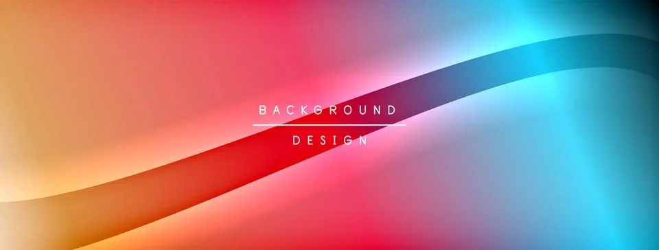 Gradient and shadow wave line geometric background. Vector Illustration For Illustrazione stock