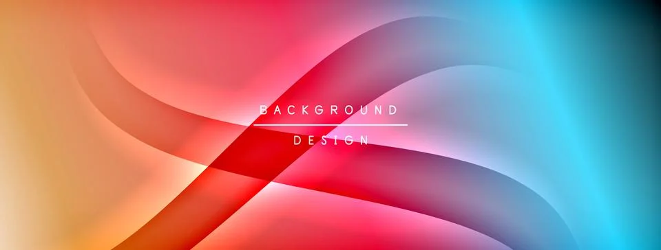 Gradient and shadow wave line geometric background. Vector Illustration For Stock Illustration