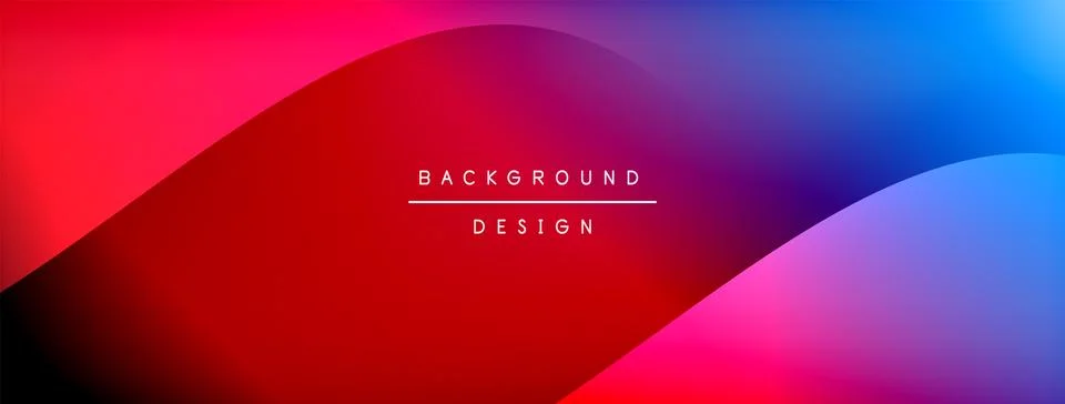 Gradient and shadow wave line geometric background. Vector Illustration For Stock Illustration