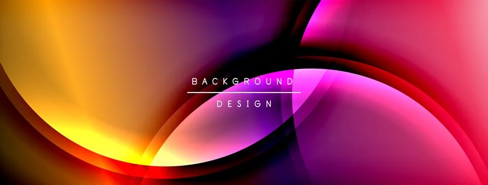 Gradient and shadow wave line geometric background. Vector Illustration For Illustrazione stock