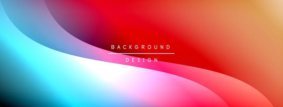 Gradient and shadow wave line geometric background. Vector Illustration For Stock Illustration