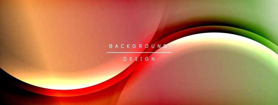 Gradient and shadow wave line geometric background. Vector Illustration For Stock Illustration