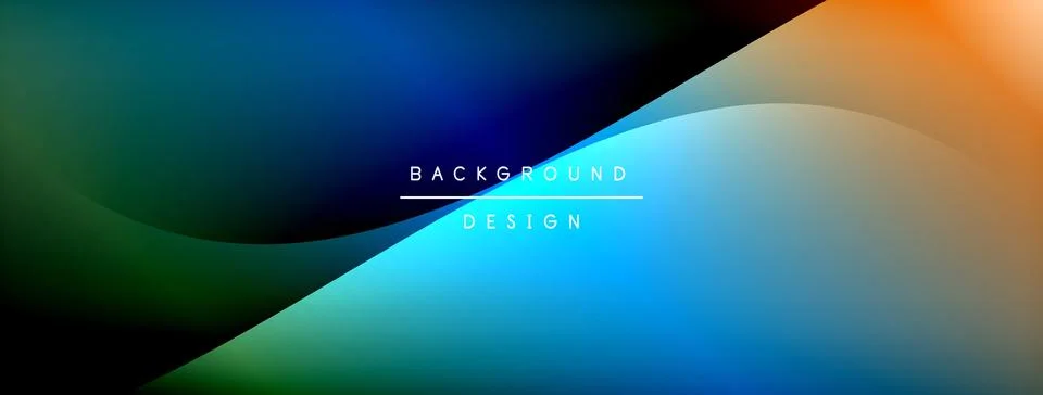 Gradient and shadow wave line geometric background. Vector Illustration For Stock Illustration