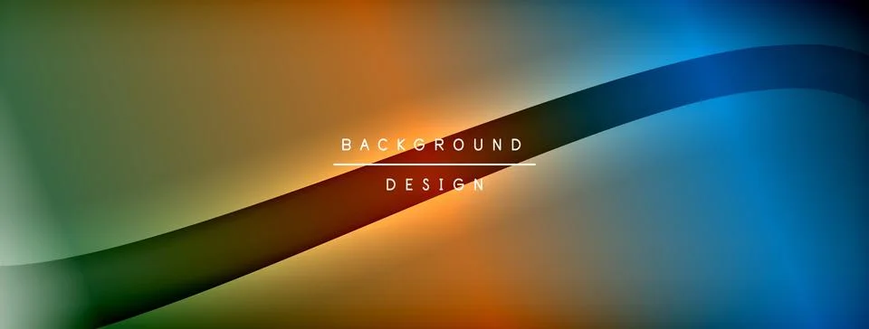 Gradient and shadow wave line geometric background. Vector Illustration For イラスト素材