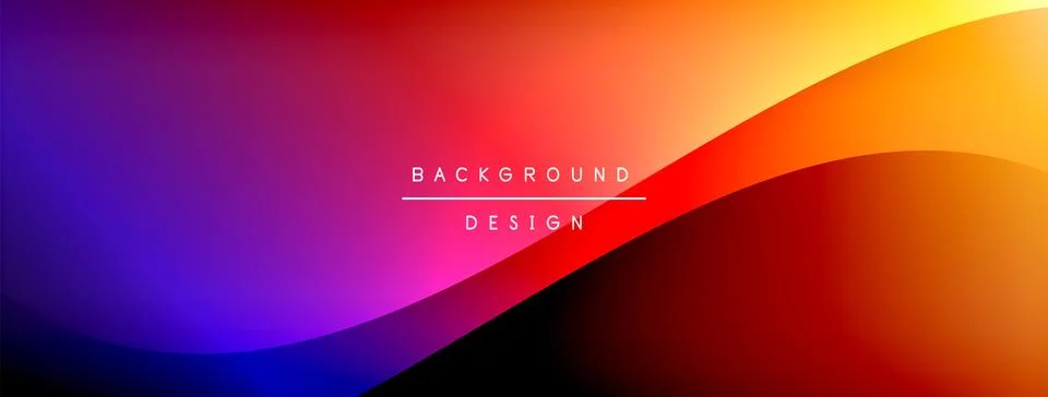 Gradient and shadow wave line geometric background. Vector Illustration For イラスト素材