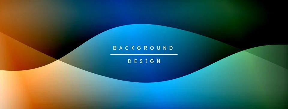 Gradient and shadow wave line geometric background. Vector Illustration For Illustrazione stock