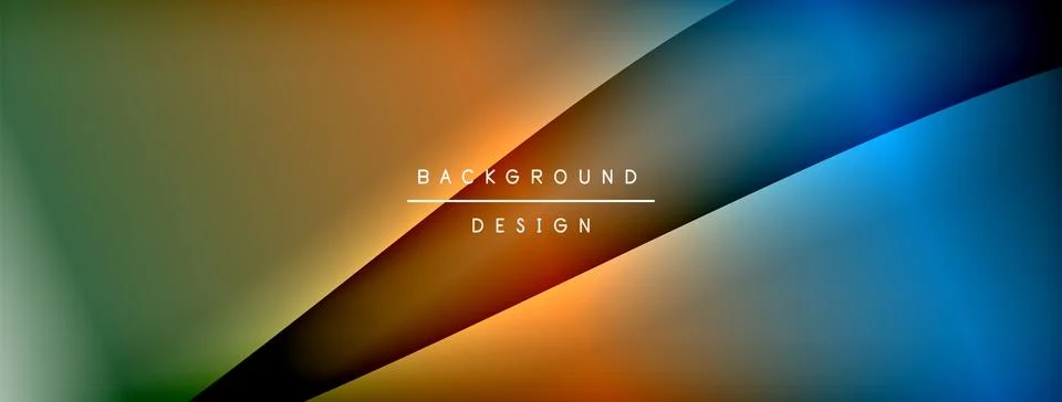 Gradient and shadow wave line geometric background. Vector Illustration For Illustrazione stock