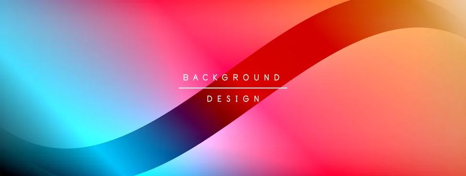 Gradient and shadow wave line geometric background. Vector Illustration For Stock Illustration