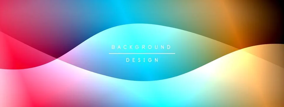 Gradient and shadow wave line geometric background. Vector Illustration For イラスト素材