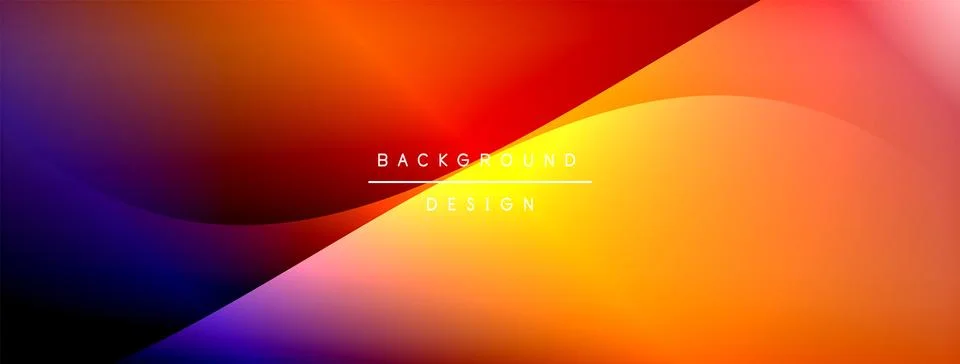 Gradient and shadow wave line geometric background. Vector Illustration For イラスト素材