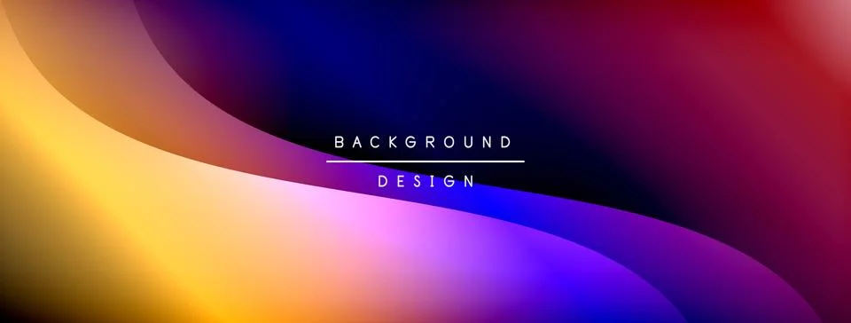 Gradient and shadow wave line geometric background. Vector Illustration For イラスト素材