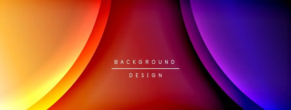 Gradient and shadow wave line geometric background. Vector Illustration For Stock Illustration