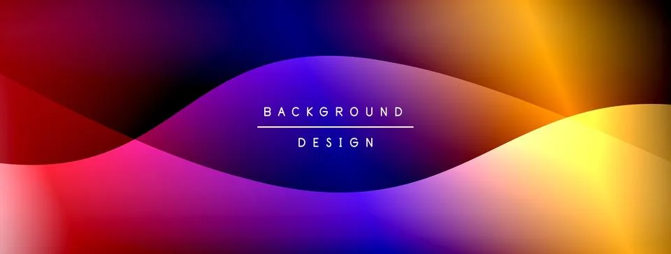 Gradient and shadow wave line geometric background. Vector Illustration For 스톡 일러스트
