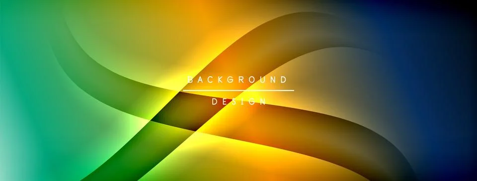 Gradient and shadow wave line geometric background. Vector Illustration For Stock Illustration