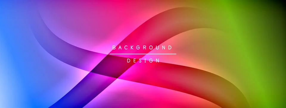 Gradient and shadow wave line geometric background. Vector Illustration For Stock Illustration
