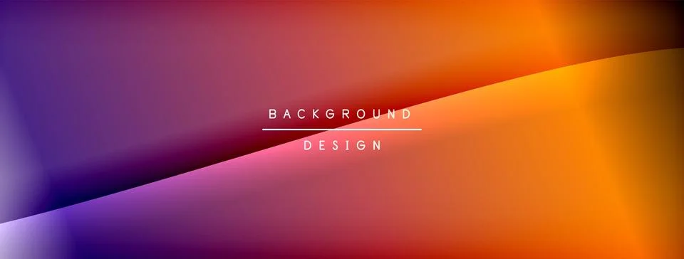Gradient and shadow wave line geometric background. Vector Illustration For Stock Illustration