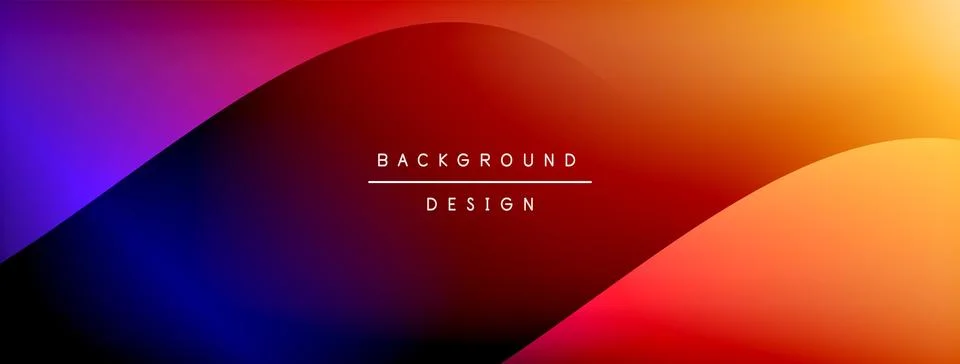 Gradient and shadow wave line geometric background. Vector Illustration For Illustrazione stock